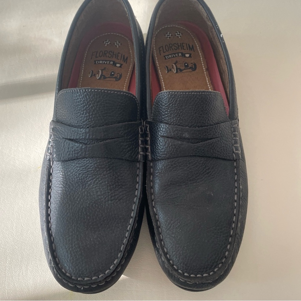 Florsheim Black Leather Loafers
